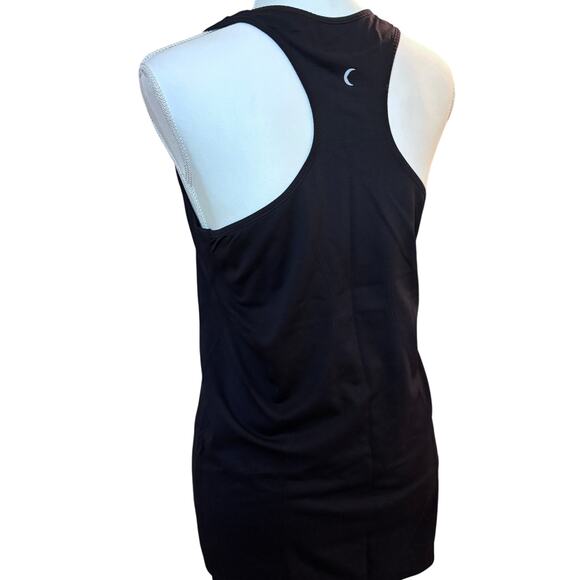 Zyia Active Ladies Large Racer Back Athletic Top Black Workout Nylon/Copper - Picture 7 of 9